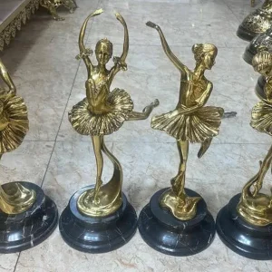 مجسمه فرشته برنجی و برنزی رفص باله رقصنده