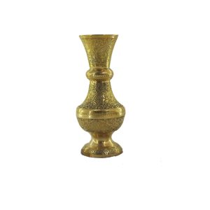 گلدان برنزی هندی وارداتی ارتفاع 20 سانتی متری